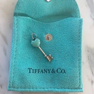 Authentic Tiffany & Co key heart charm